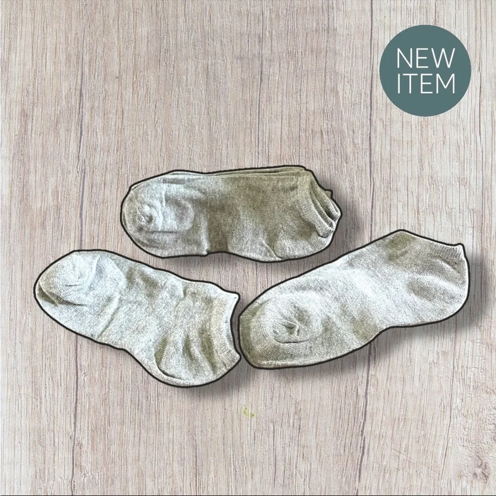 SALE! 60Pack NEW Men's Light Grey Ankle Socks (One Size / Unisex)